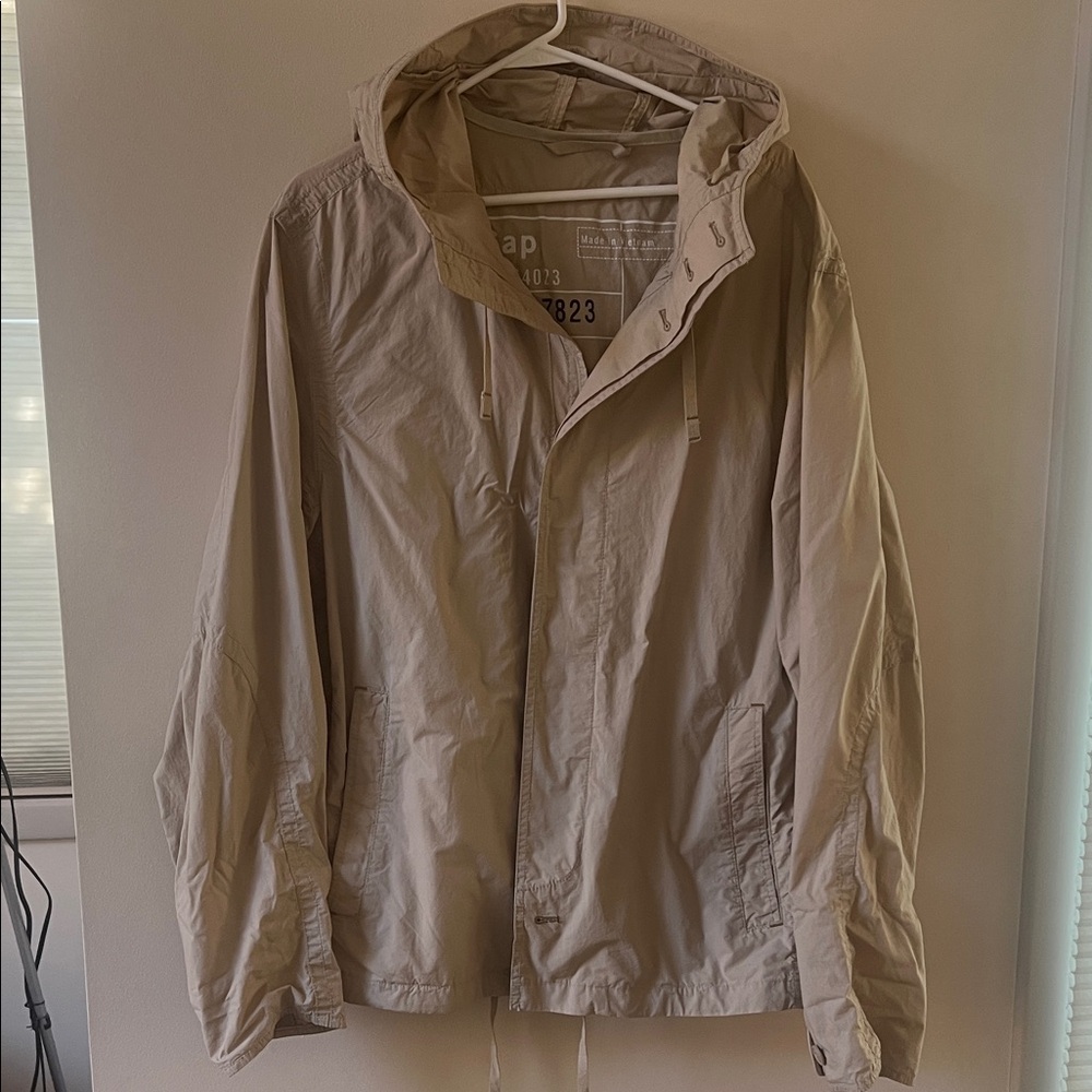 Light drawstring cotton hooded Gap jacket men’s XL